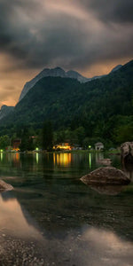 Magical Lakeside Mountain Wall Art