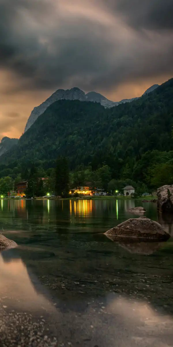 Magical Lakeside Mountain Wall Art