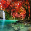 Red Waterfall Wall Art
