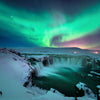 Green Aurora Borealis Wall Art