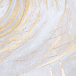 White And Gold Abstract Wall Art