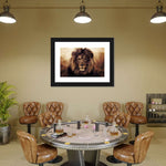 Grunge Lion Head Wall Art