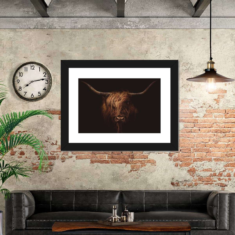 Handsome Highland Cow Wall Art
