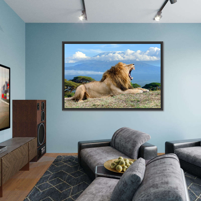 Roaring Safari Lion Wall Art