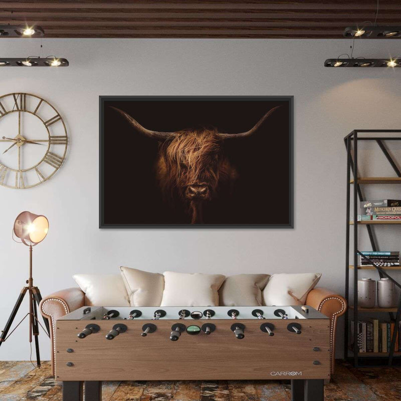 Handsome Highland Cow Wall Art