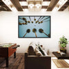 Plane Below Palm Trees Wall Art