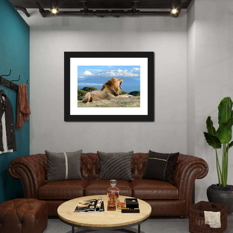 Roaring Safari Lion Wall Art