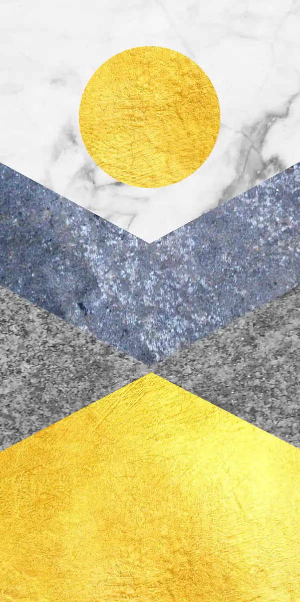 Marble Textured Geometric Wall Art