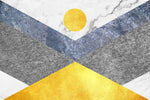 Marble Textured Geometric Wall Art