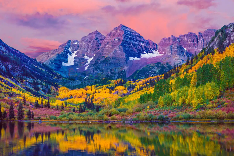 Maroon Bells Autumn Beauty Wall Art