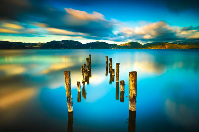Massaciuccoli Lake Sunset Wall Art