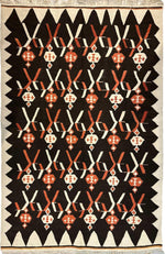 Masterpiece Large Vintage minimalistic Karabakh Kilim 7’5” x 11’