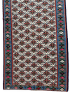 Masterpiece Vintage Persian Senneh Kilim Runner Rug 4’ x 9’