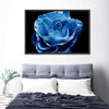 Misty Blue Rose Wall Art