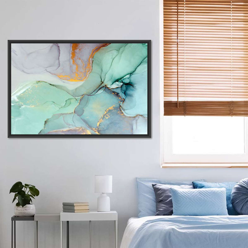 Green Bronze Abstract Wall Art