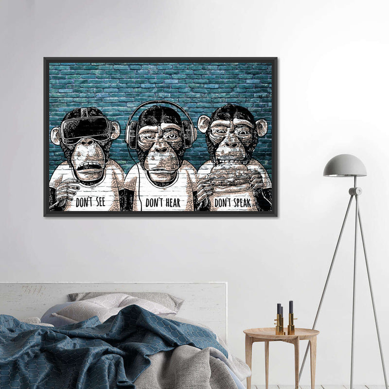 Three Monkeys Wall Art