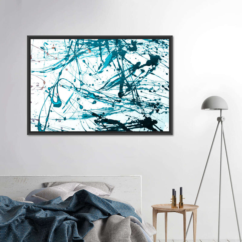 Teal Abstract Wall Art
