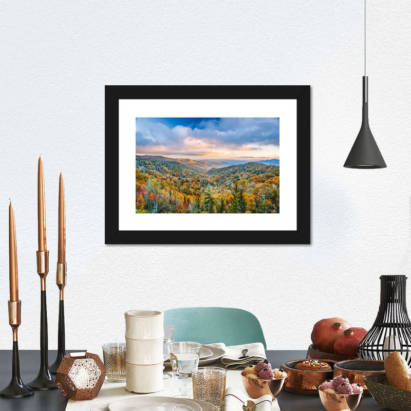Smoky Mountains At Fall Wall Art