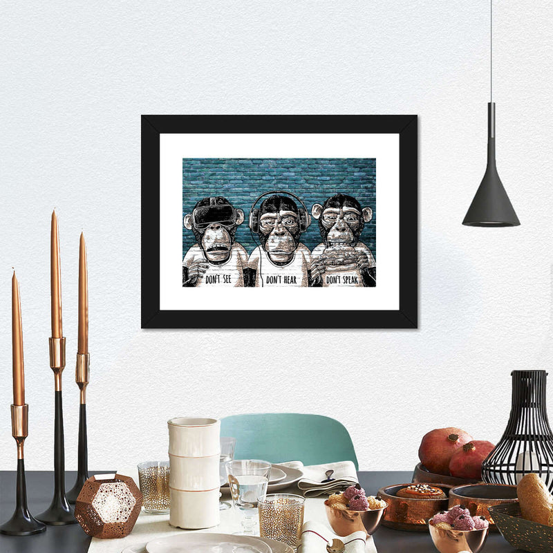 Three Monkeys Wall Art