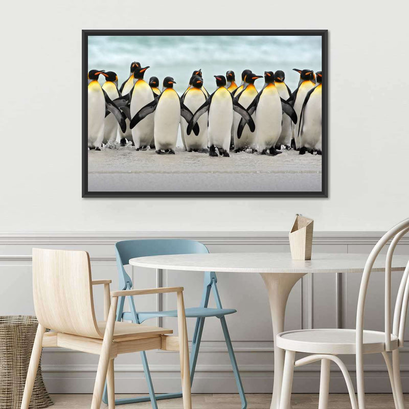 Waddle Of Penguins Wall Art