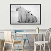 Polar Bear Family Wall Art