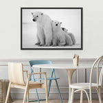 Polar Bear Family Wall Art