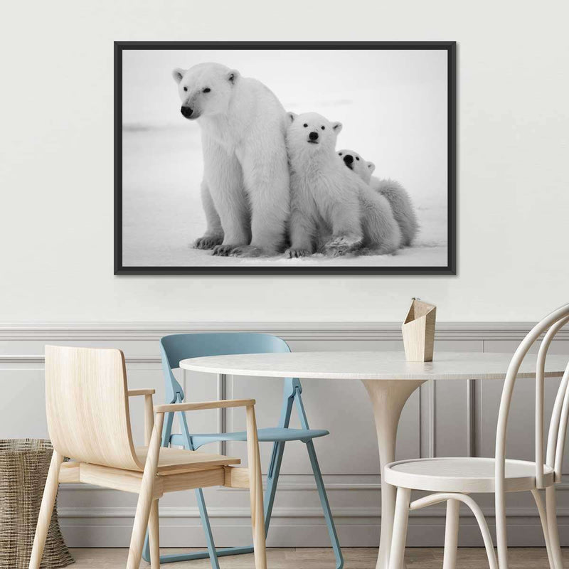 Polar Bear Family Wall Art