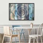 Rustic Blooming Succulent Wall Art