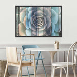 Rustic Blooming Succulent Wall Art