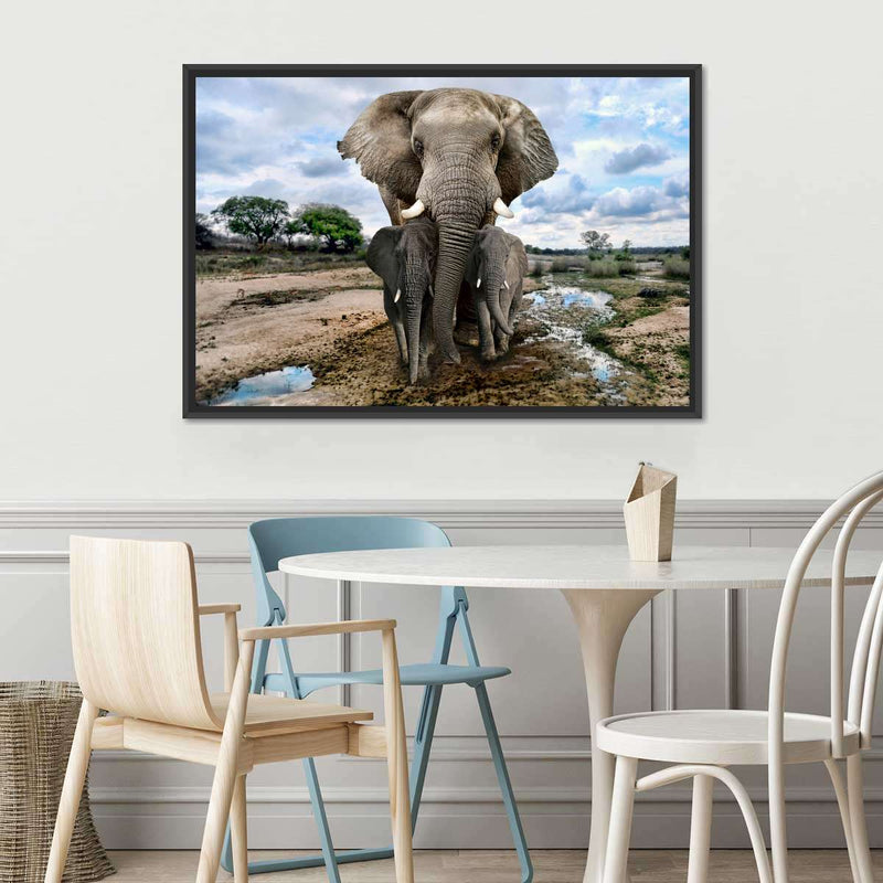 Safari Elephants Wall Art