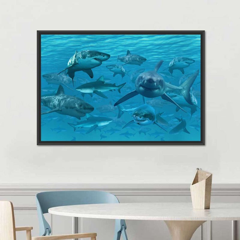 Shiver Of Sharks Wall Art