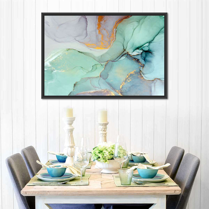 Green Bronze Abstract Wall Art