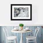 Swirly Fluid Abstract Wall Art