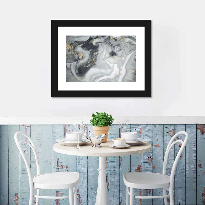 Swirly Fluid Abstract Wall Art