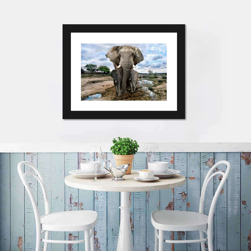 Safari Elephants Wall Art