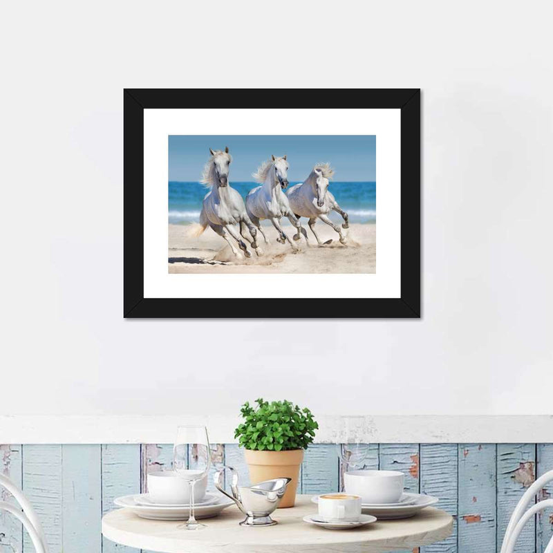 Wild Beach Horses Wall Art