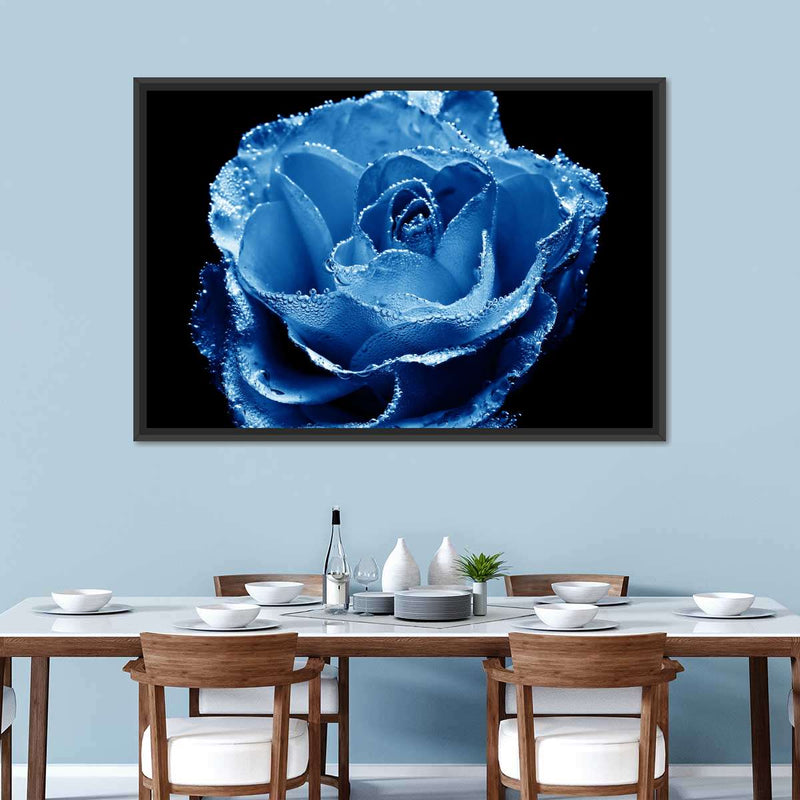 Misty Blue Rose Wall Art