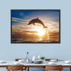 Jumping Dolphin Wall Art