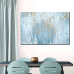 Light Blue Abstract Wall Art