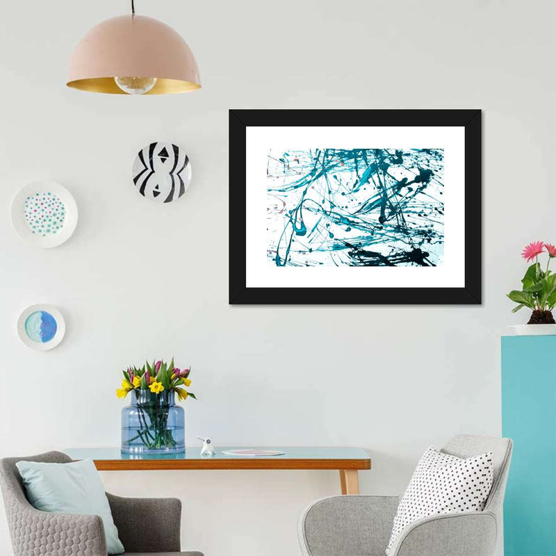 Teal Abstract Wall Art