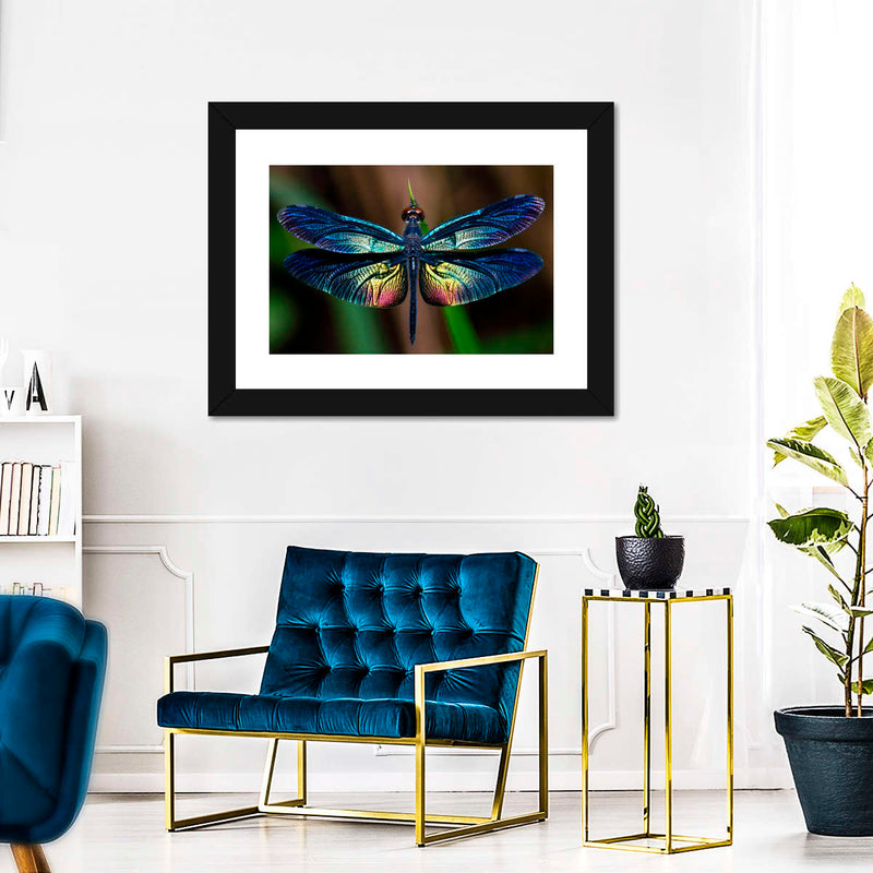 Prismatic Dragonfly Wall Art