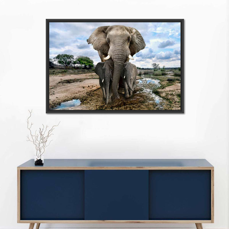 Safari Elephants Wall Art