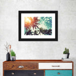 Vintage Style Palm Trees Wall Art