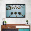 Plane Below Palm Trees Wall Art