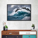Leaping Dolphins Wall Art