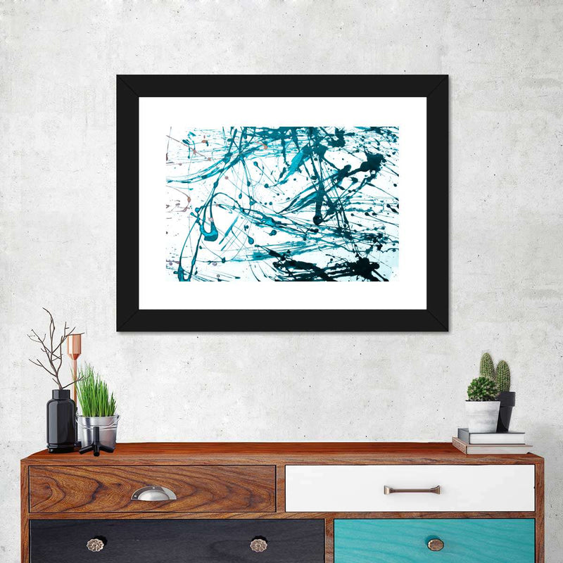 Teal Abstract Wall Art