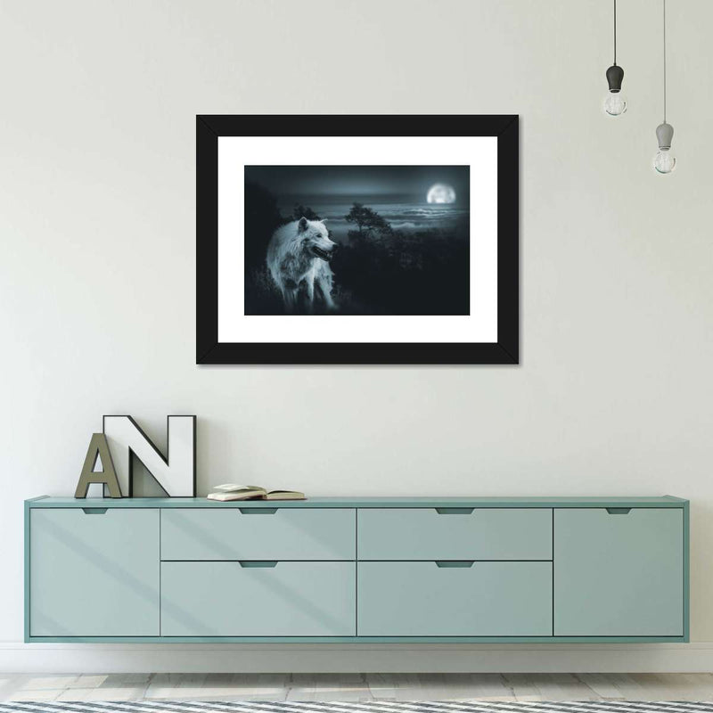 Moon Wolf Wall Art