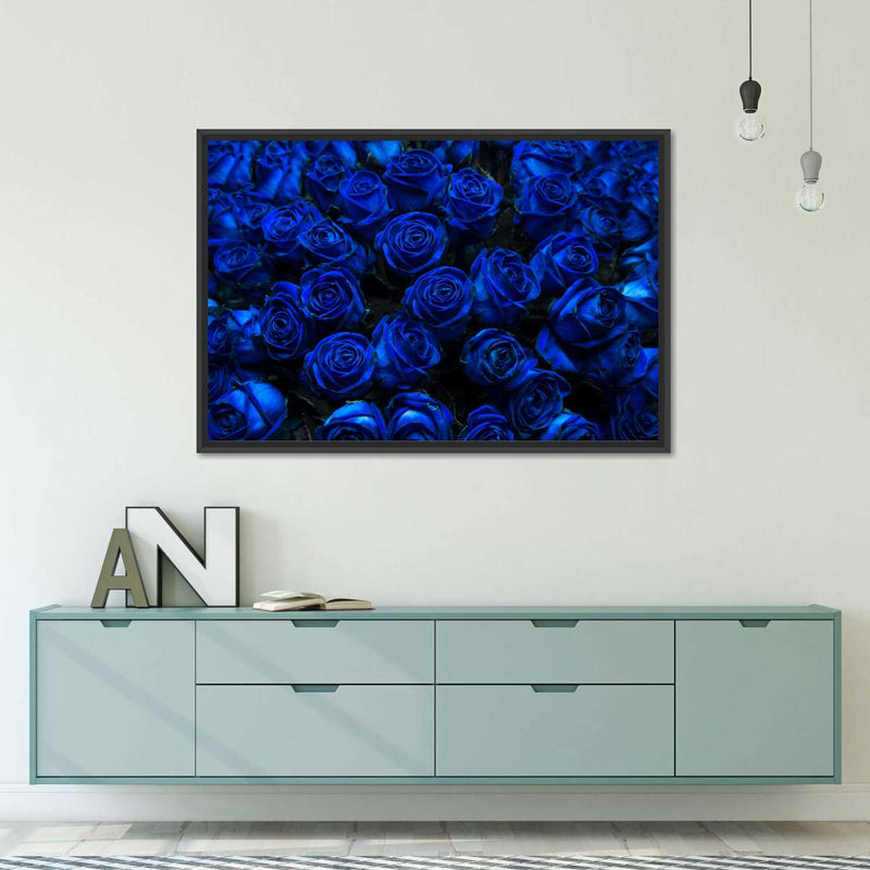 Royal Blue Roses Wall Art