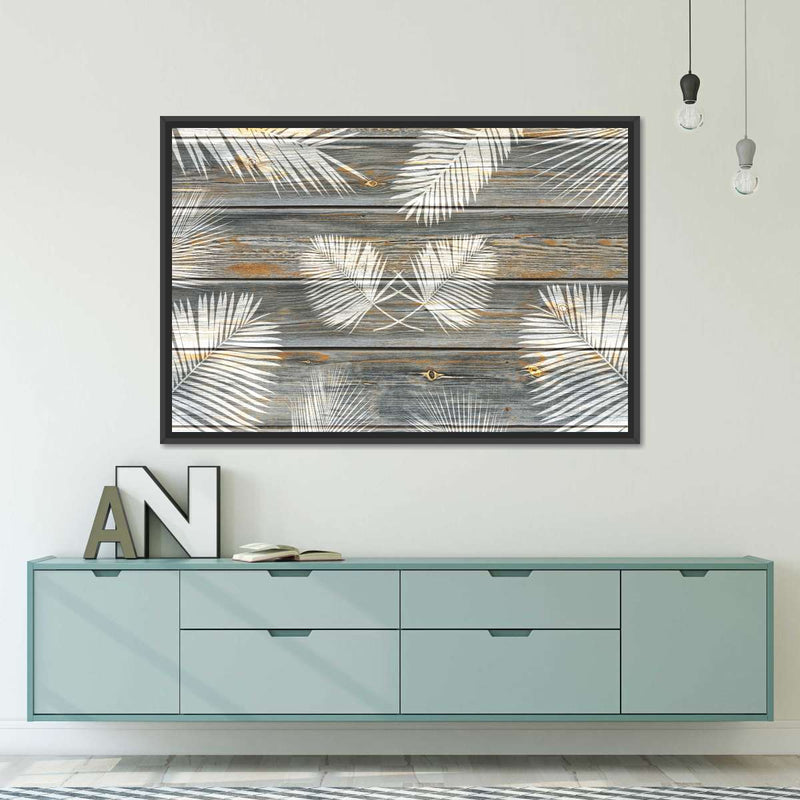 Wooden Palm Leaves Wall Art