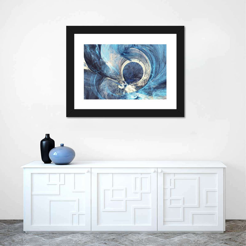 Ocean Line Swirls Abstract Wall Art